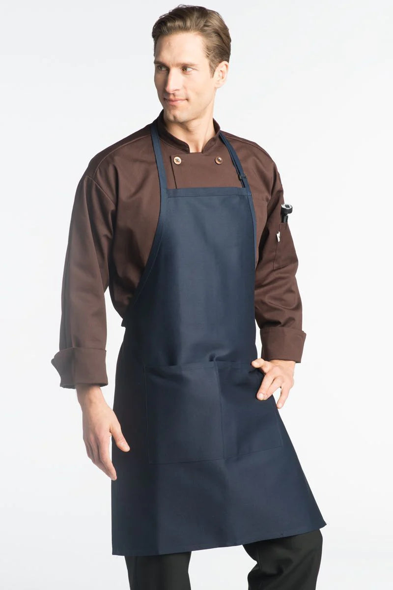 Uncommon Threads Navy Butcher Adjustable Apron (2 Pockets)