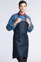 Load image into Gallery viewer, Uncommon Threads Navy Bib Apron (3 Patch Pocket)