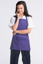 Load image into Gallery viewer, Uncommon Threads Purple Bib Adjustable Apron (3 Pockets)