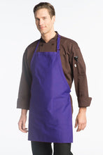 Load image into Gallery viewer, Uncommon Threads Purple Bib Adjustable Apron (2 Patch Pocket)