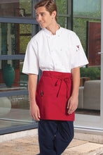 Load image into Gallery viewer, Uncommon Threads Red Half Bistro Apron (3 Pockets)