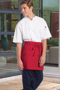 Uncommon Threads Red Half Bistro Apron (3 Pockets)