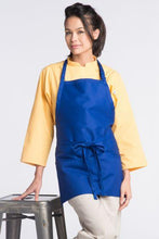 Load image into Gallery viewer, Uncommon Threads Royal Blue Bib Adjustable Apron (3 Pockets)