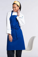Load image into Gallery viewer, Uncommon Threads Royal Blue Bib Apron (No Pockets)