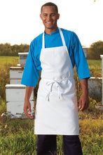 Load image into Gallery viewer, Uncommon Threads White Bib Apron (No Pockets)