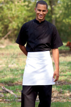 Load image into Gallery viewer, Uncommon Threads White Half Bistro Apron (2 Pockets)