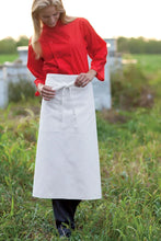 Load image into Gallery viewer, Uncommon Threads White Reversible Full Bistro Apron (1 Pocket)
