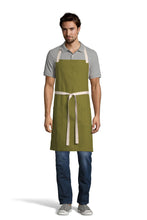 Load image into Gallery viewer, UT Black Collection Moss Green Vibe Bib Apron