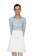 Load image into Gallery viewer, Cardi / DayStar White Half Bistro Apron (1 Pocket)