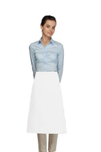 Load image into Gallery viewer, Cardi / DayStar White 3/4 Bistro Apron (1 Pocket)
