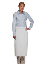 Load image into Gallery viewer, Cardi / DayStar White Full Bistro Apron (2 Pockets)