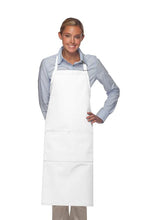 Load image into Gallery viewer, Cardi / DayStar White Deluxe XL Butcher Adjustable Apron (2 Pockets)
