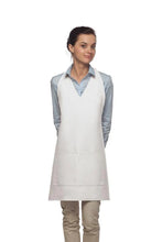 Load image into Gallery viewer, Cardi / DayStar White Deluxe V-Neck Adjustable Tuxedo Apron (2 Pockets)