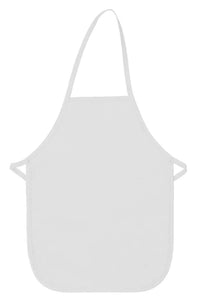 Cardi / DayStar White Kid's XL Bib Apron (No Pockets)