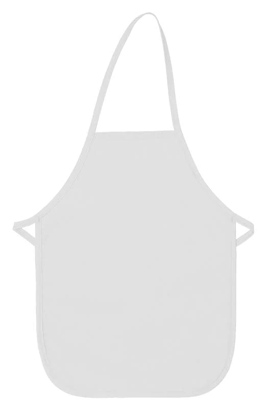 Cardi / DayStar White Kid's XL Bib Apron (No Pockets)