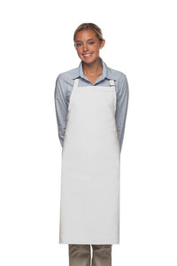 Cardi / DayStar White Deluxe Butcher Adjustable Apron (No Pockets)