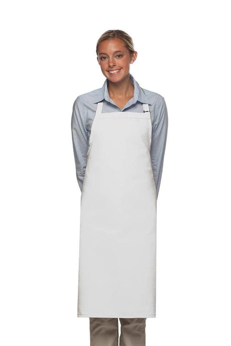 Cardi / DayStar White Deluxe Butcher Adjustable Apron (No Pockets)