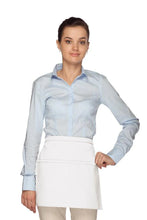 Load image into Gallery viewer, Cardi / DayStar White Squared Waist Apron (2 Pockets)