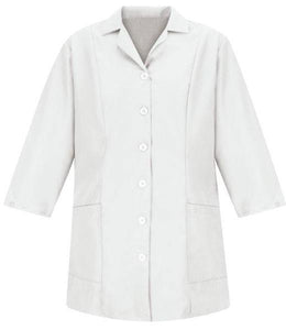 Red Kap White Women's Smock Fitted Adjustable 3/4 Sleeve
