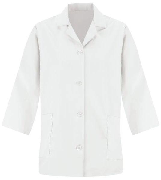 Red Kap White Women's Smock 3/4 Sleeve
