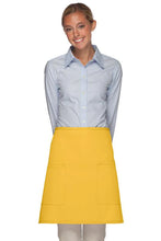 Load image into Gallery viewer, Cardi / DayStar Yellow Half Bistro Apron (2 Patch Pockets)