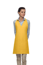 Load image into Gallery viewer, Cardi / DayStar Yellow Deluxe V-Neck Adjustable Tuxedo Apron (2 Pockets)