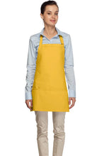 Load image into Gallery viewer, Cardi / DayStar Yellow Deluxe Deluxe Bib Adjustable Apron (3 Pockets)