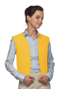 Cardi / DayStar Yellow No Buttons Unisex Vest with No Pockets